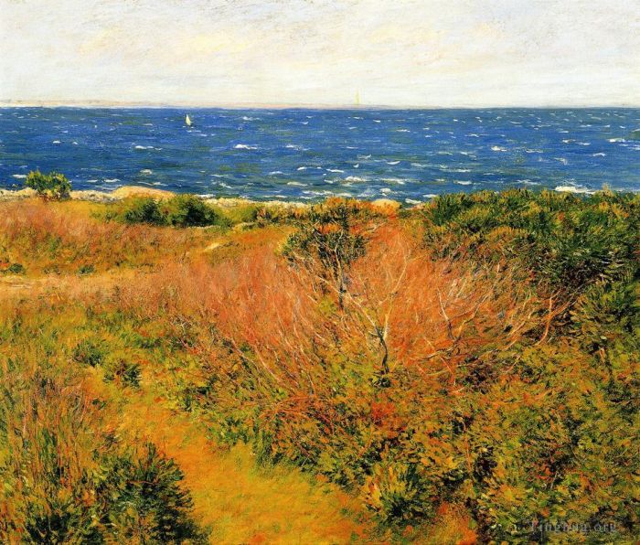 约瑟夫·柔德芬·代坎普 的油画作品 -  《海景》