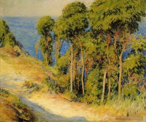 艺术家约瑟夫·柔德芬·代坎普作品《海岸边的树木又名“通往大海的路”》
