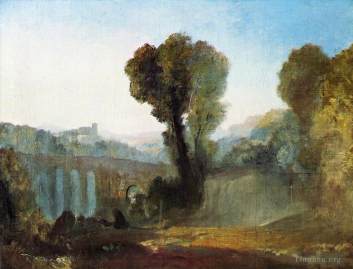 约瑟夫·马洛德·威廉·特纳 的油画作品 -  《阿里恰日落》