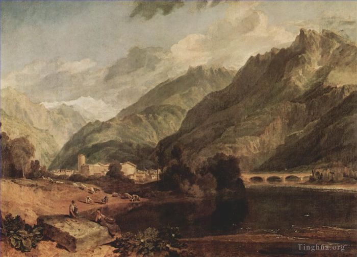 约瑟夫·马洛德·威廉·特纳 的油画作品 -  《邦纳维尔萨沃伊与万宝龙特纳》