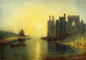 艺术家约瑟夫·马洛德·威廉·特纳作品《卡那封城堡》