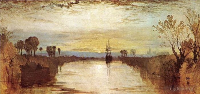 约瑟夫·马洛德·威廉·特纳 的油画作品 -  《奇切斯特运河》
