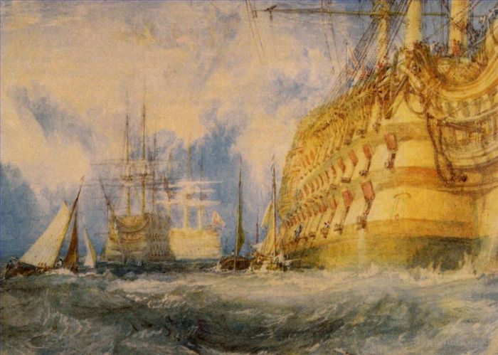 约瑟夫·马洛德·威廉·特纳 的油画作品 -  《一流的商店进货率》