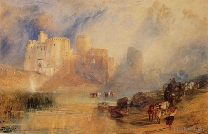 约瑟夫·马洛德·威廉·特纳 的油画作品 -  《基德韦利城堡》