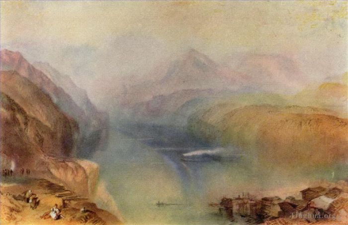 约瑟夫·马洛德·威廉·特纳 的油画作品 -  《琉森湖特纳》