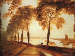 艺术家约瑟夫·马洛德·威廉·特纳作品《莫特莱克露台,1826》