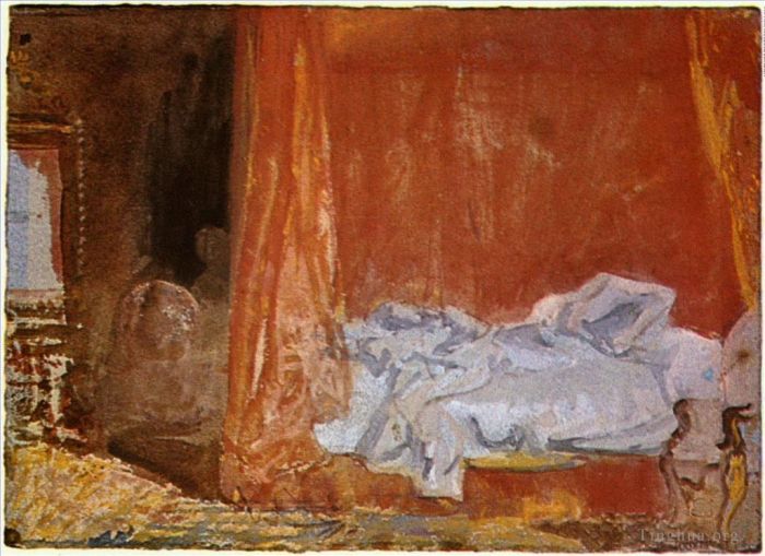 约瑟夫·马洛德·威廉·特纳 的油画作品 -  《特纳一卧室公寓》