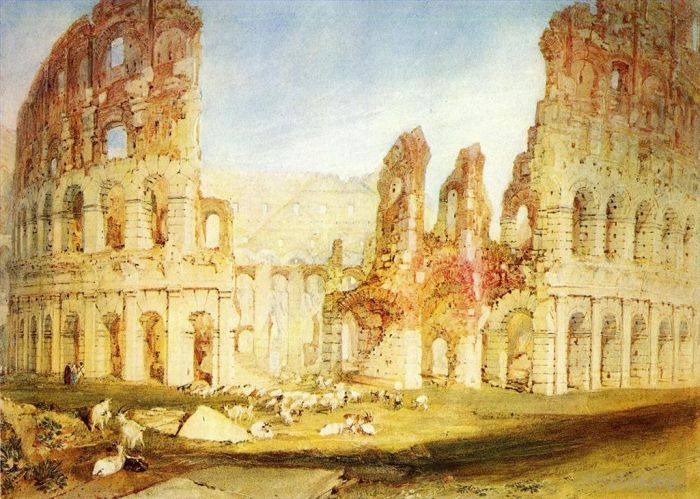 约瑟夫·马洛德·威廉·特纳 的油画作品 -  《罗马斗兽场》