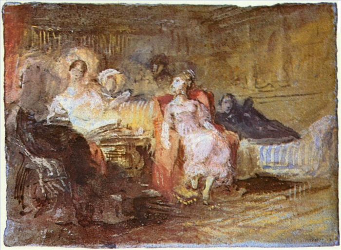 约瑟夫·马洛德·威廉·特纳 的油画作品 -  《沙龙特纳》