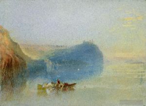古董油画《Scene on the Loire Turner》
