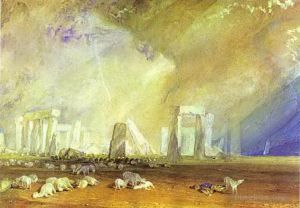 艺术家约瑟夫·马洛德·威廉·特纳作品《巨石阵特纳》