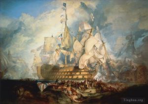 艺术家约瑟夫·马洛德·威廉·特纳作品《特拉法尔加·特纳之战》
