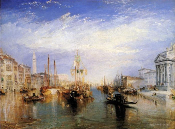 约瑟夫·马洛德·威廉·特纳 的油画作品 -  《威尼斯大运河》