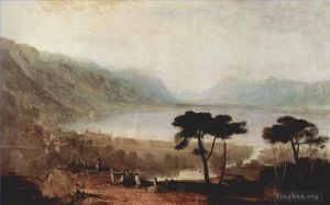 艺术家约瑟夫·马洛德·威廉·特纳作品《从蒙特勒特纳看日内瓦湖》