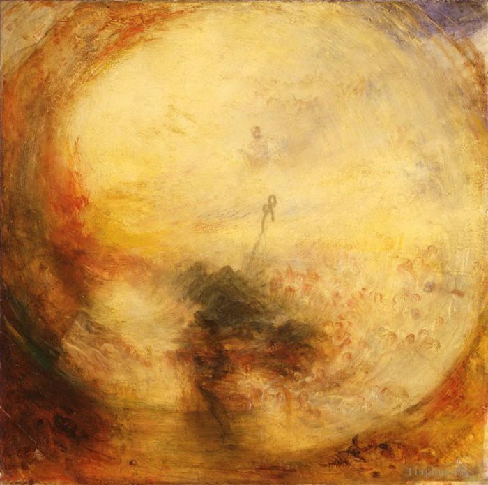 约瑟夫·马洛德·威廉·特纳 的油画作品 -  《洪水过后的早晨,特纳》