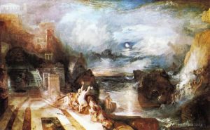 艺术家约瑟夫·马洛德·威廉·特纳作品《希罗和利安德与希腊穆萨乌斯的分离》