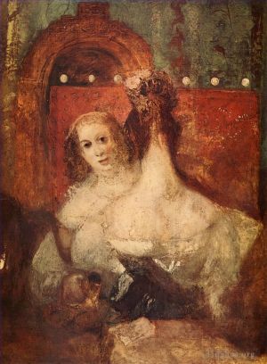 艺术家约瑟夫·马洛德·威廉·特纳作品《两个女人和一个信特纳》