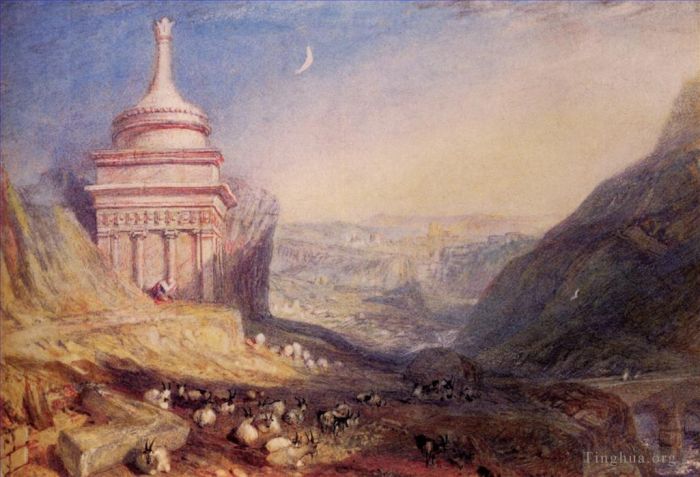 约瑟夫·马洛德·威廉·特纳 的油画作品 -  《凯德伦溪谷》