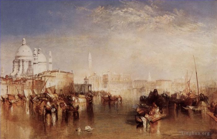 约瑟夫·马洛德·威廉·特纳 的油画作品 -  《从朱代卡运河看威尼斯,特纳》