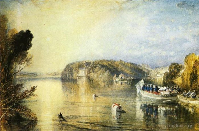 约瑟夫·马洛德·威廉·特纳 的油画作品 -  《弗吉尼亚水公司》