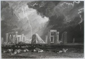 艺术家约瑟夫·马洛德·威廉·特纳作品《巨石阵细节特纳》