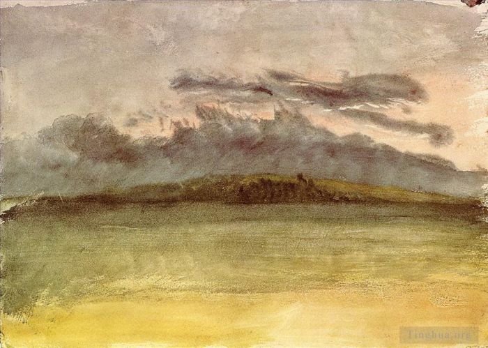 约瑟夫·马洛德·威廉·特纳 的各类绘画作品 -  《暴风云日落特纳》