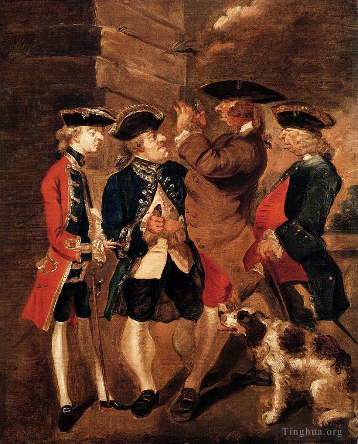 乔舒亚·雷诺兹爵士 的油画作品 -  《查尔斯·特纳威廉·劳瑟爵士的肖像》