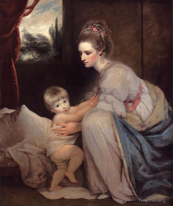 乔舒亚·雷诺兹爵士 的油画作品 -  《威廉·贝雷斯福德夫人阁下的肖像》