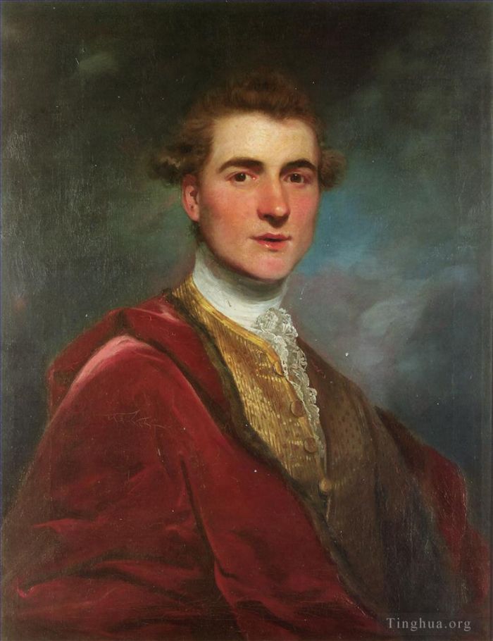 乔舒亚·雷诺兹爵士 的油画作品 -  《查尔斯·汉密尔顿的肖像》