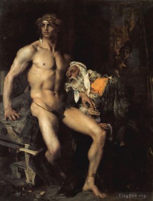 艺术家朱尔·巴斯蒂安·勒帕吉作品《阿喀琉斯与普里阿摩斯》