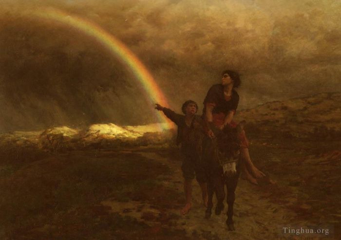 朱尔斯·阿道夫艾梅·路易斯·布勒东 的油画作品 -  《拉克恩西尔》
