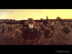 艺术家朱尔斯·阿道夫艾梅·路易斯·布勒东作品《拾穗者的召回》