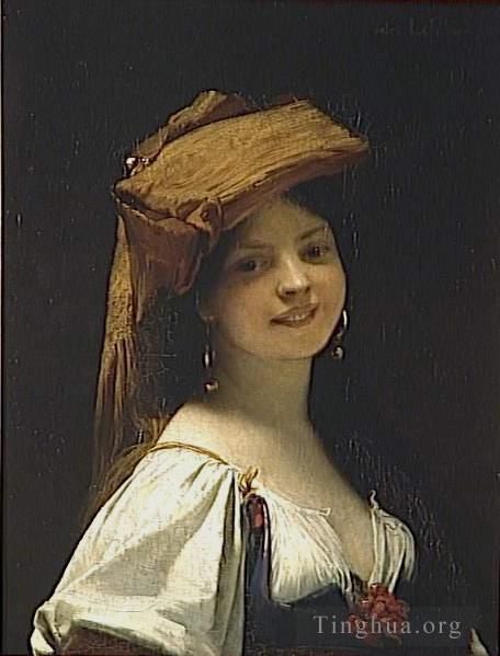 朱尔斯·约瑟夫·莱菲博瑞 的油画作品 -  《《年轻的里厄》肖像》