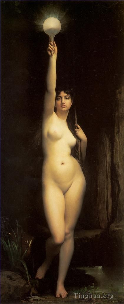 朱尔斯·约瑟夫·莱菲博瑞 的油画作品 -  《真相裸体》