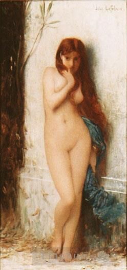 朱尔斯·约瑟夫·莱菲博瑞 的油画作品 -  《La,Cigale,裸体变奏》