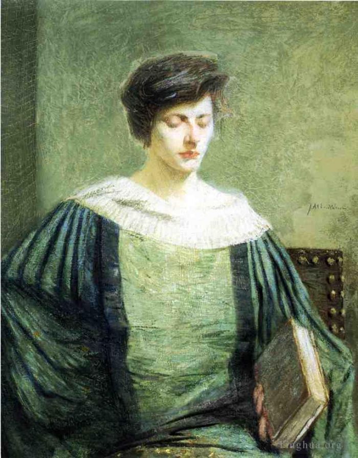 朱利安·奥尔登·威尔 的油画作品 -  《格罗利尔的追随者》