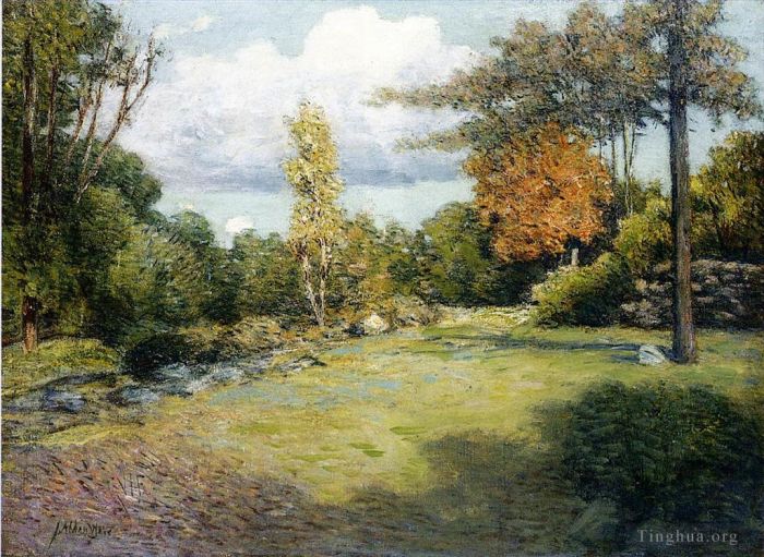 朱利安·奥尔登·威尔 的油画作品 -  《秋天的日子》
