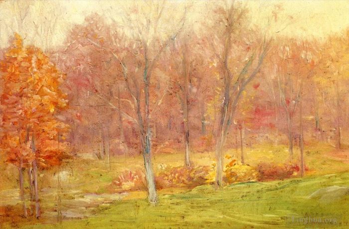 朱利安·奥尔登·威尔 的油画作品 -  《秋雨》