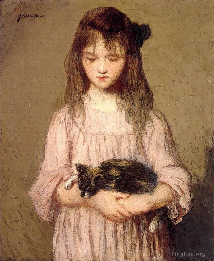 朱利安·奥尔登·威尔 的油画作品 -  《小莉齐·林奇》