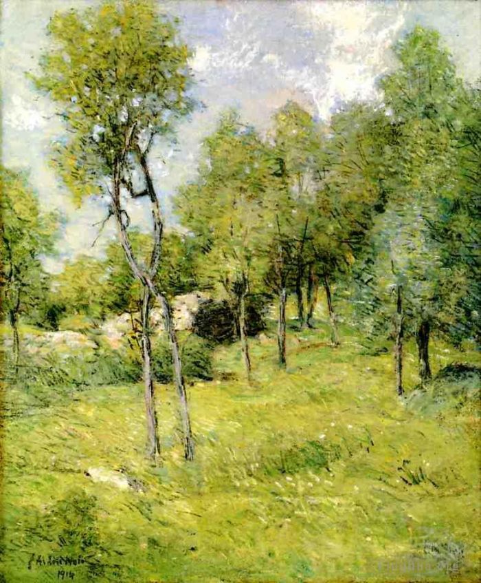 朱利安·奥尔登·威尔 的油画作品 -  《仲夏风景》