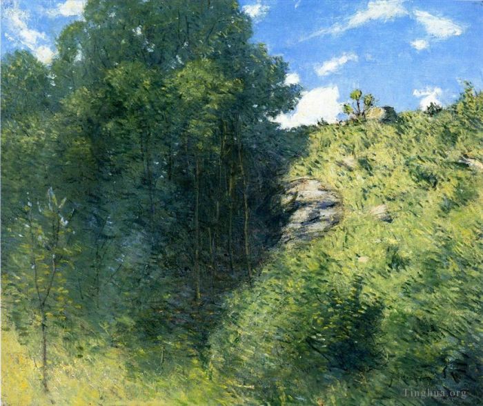 朱利安·奥尔登·威尔 的油画作品 -  《布兰奇维尔附近的峡谷》