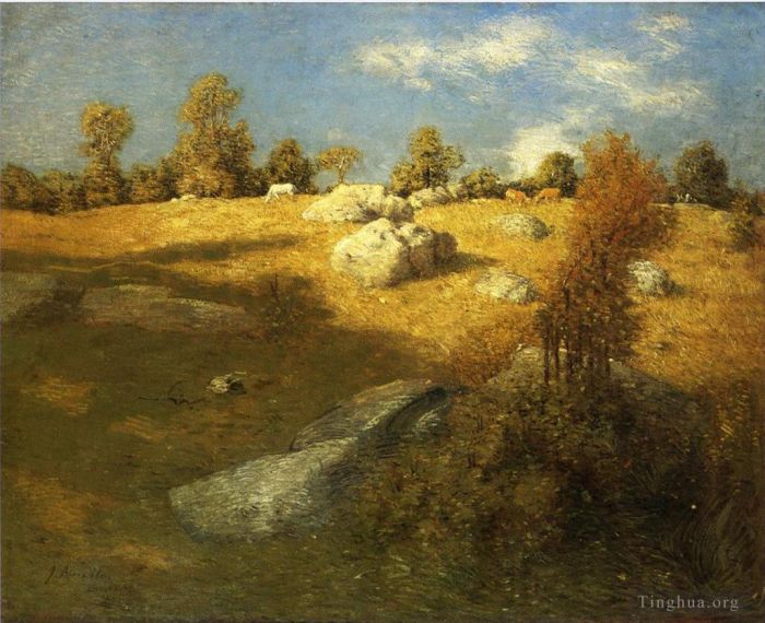 朱利安·奥尔登·威尔 的油画作品 -  《高地牧场》