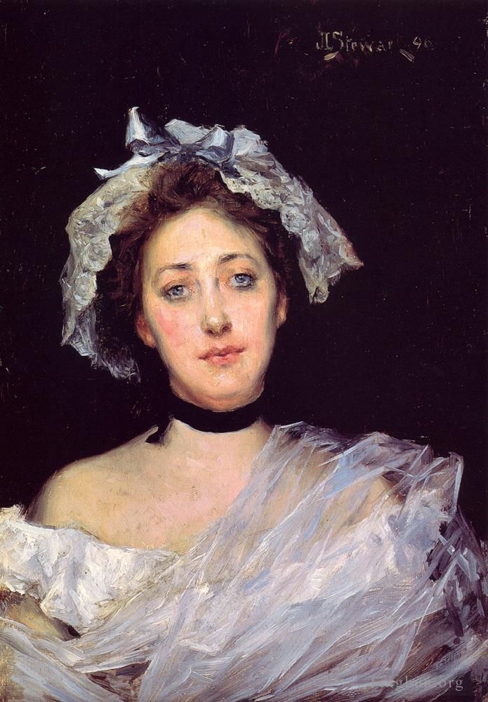 朱利叶斯·勒布朗·斯图尔特 的油画作品 -  《一位英国女士》