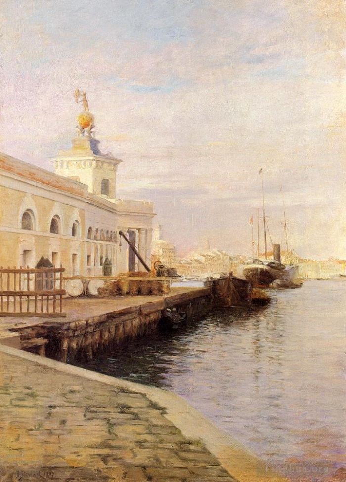 朱利叶斯·勒布朗·斯图尔特 的油画作品 -  《威尼斯的景色》