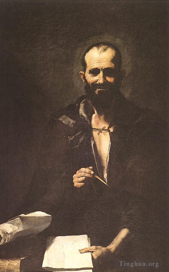 胡塞佩·德·里贝拉 的油画作品 -  《阿基米德》