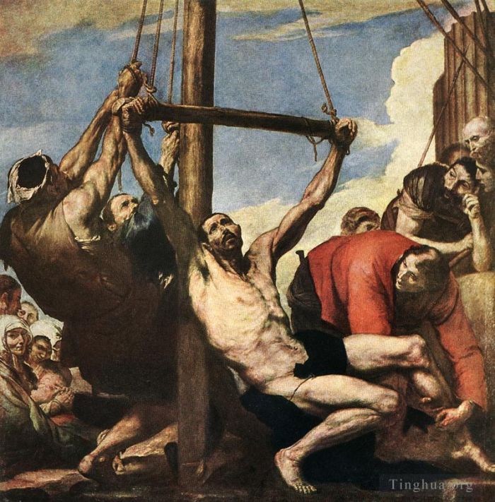 胡塞佩·德·里贝拉 的油画作品 -  《圣巴塞洛缪殉难》