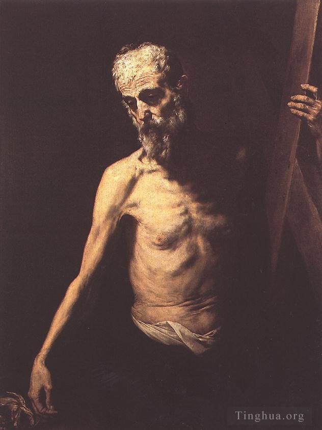 胡塞佩·德·里贝拉 的油画作品 -  《圣安德鲁》