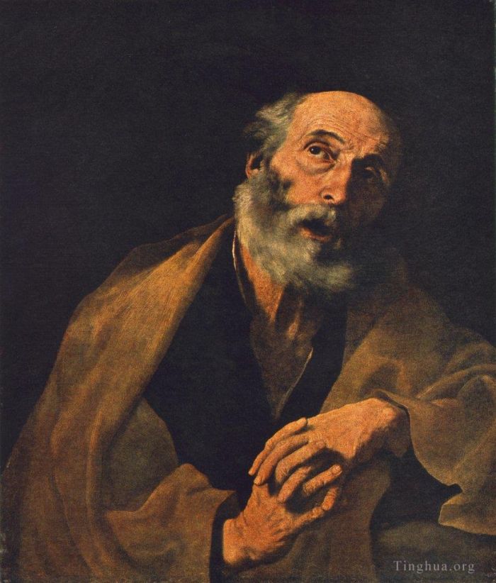 胡塞佩·德·里贝拉 的油画作品 -  《圣彼得》