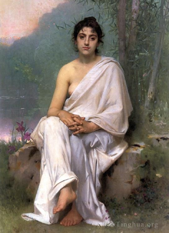 莱昂·巴兹勒·佩罗 的油画作品 -  《冥想,1893》