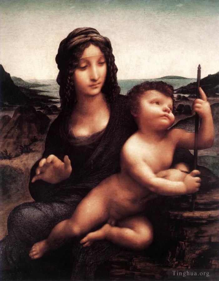 列奥纳多·达·芬奇 的油画作品 -  《麦当娜与绕线机,1501》